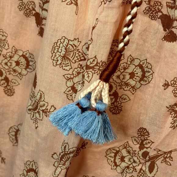 Rachel Zoe Floral Long Sleeve Babydoll Top Size M - Picture 10 of 11